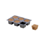 TACA + PODŁOŻE DO WYSIEWU - EAZY PLUG, 6szt. 14x9cm (kostka 35x35xh30mm), easy plug