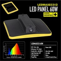 !-LEDMAX ECO 60W - LAMPA LED, PEŁNE SPEKTRUM 3000K, max 60x60cm, SAMSUNG LM282B, DO UPRAWY ROŚLIN, GARDEN HIGHPRO