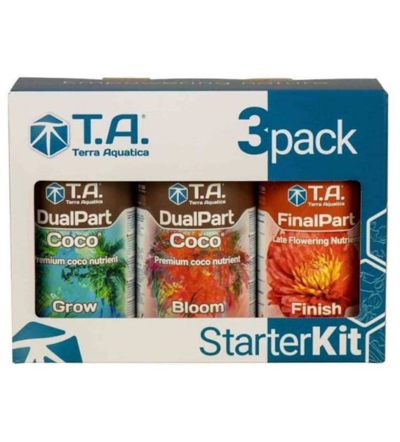 DUALPART COCO PREMIUM 3PACK, 3x0.5L/3x500ML, ZESTAW 3 NAWOZÓW DO KOKOSU + GRATIS, TERRA AQUATICA - GHE