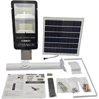 Uliczna Lampa Solarna PREMIUM, REALNA MOC 100W, ZESTAW MONTAŻOWY + PILOT, CZUJNIK ZMIERZCHU, IP65, CSE Clean Solar Energy, VF KRAKOW