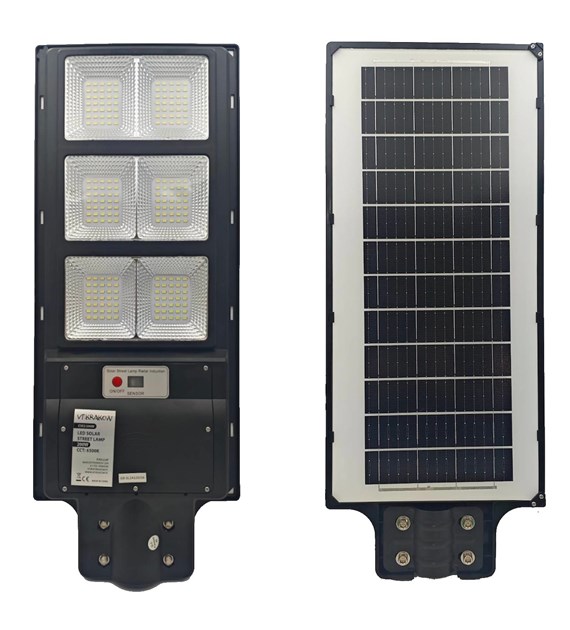 ULICZNA LAMPA SOLARNA CLASSIC  Z WBUDOWANYM PANELEM + PILOT, WYDAJNOŚĆ 2000W, CZUJNIK RUCHU + ZMIERZCHU, CSE Clean Solar Energy, VF.krakow