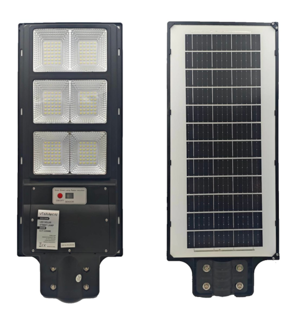 ULICZNA LAMPA SOLARNA CLASSIC  Z WBUDOWANYM PANELEM + PILOT, WYDAJNOŚĆ 2000W, CZUJNIK RUCHU + ZMIERZCHU, CSE Clean Solar Energy, VF.krakow