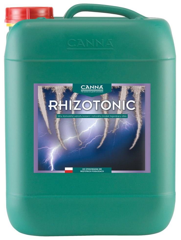 RHIZOTONIC 10L, ULEPSZONA FORMUŁA, STYMULATOR WZROSTU KORZENI, UKORZENIACZ, CANNA