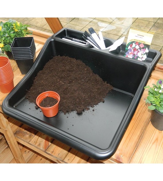 TACA PORZĄDKOWA DO ROZSADY / PRZESADZANIA ROŚLIN, 50x49xh15cm, GARLAND, TACKA