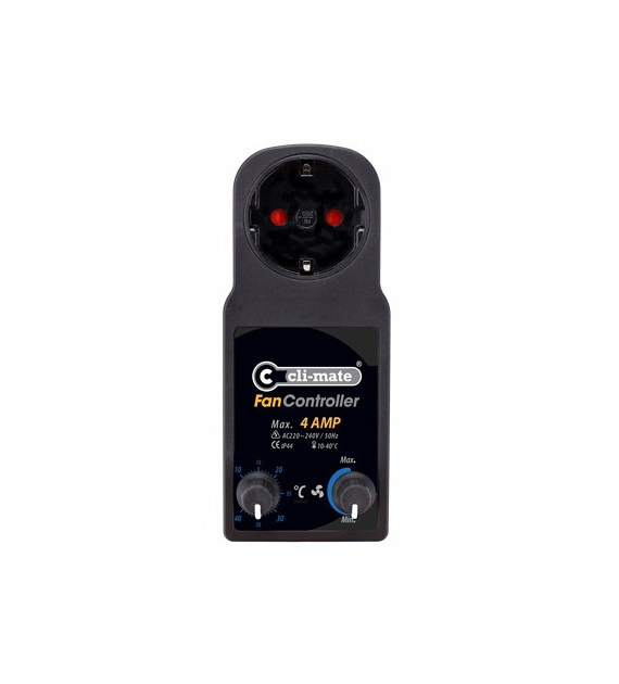 STEROWNIK / REGULATOR TEMPERATURY I OBROTÓW WENTYLATORA - CLI-MATE, MAX.920W/4A (1 WENTYLATOR), CZUJNIK TEMP. NA KABLU, termostat, CLIMATE