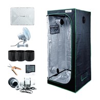 GOOD SET 80 - KOMPLETNY ZESTAW DO UPRAWY ROŚLIN - 80x80xh180cm, LED 200W +  NIEZBĘDNE AKCESORIA