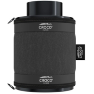 FILTR WĘGLOWY CROCO, PRZYŁACZE fi-100mm / 160-240m3/h / dł.200mm / 2,5kg, CROCO BLACK FILTERS