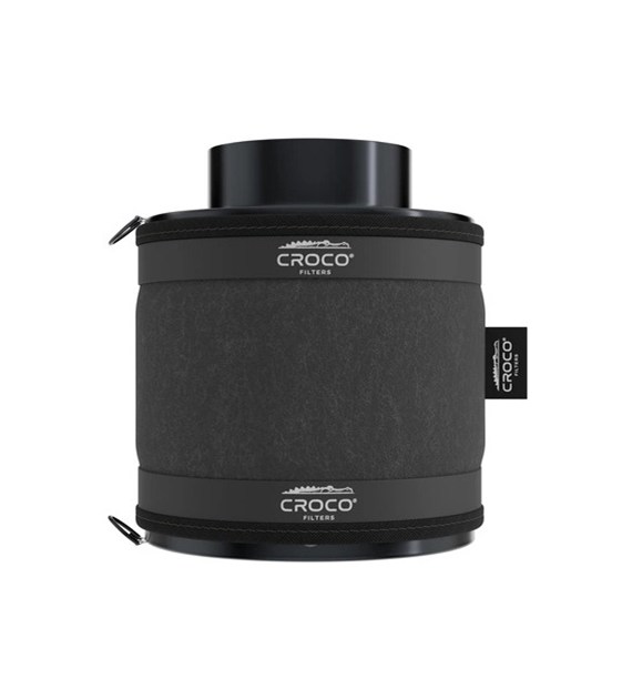 FILTR WĘGLOWY CROCO, PRZYŁACZE fi-125mm / 160-240m3/h / dł.200mm / 3,2kg, CROCO BLACK FILTERS