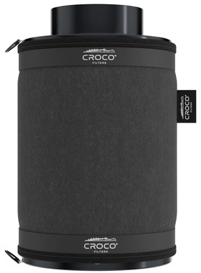 FILTR WĘGLOWY CROCO, PRZYŁACZE fi-125mm / 230-350m3/h / dł.300mm / 4,2kg, CROCO BLACK FILTERS