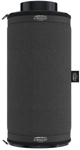 FILTR WĘGLOWY CROCO, PRZYŁACZE fi-150mm / 420-680m3/h / dł.500mm / 7,7kg, CROCO BLACK FILTERS