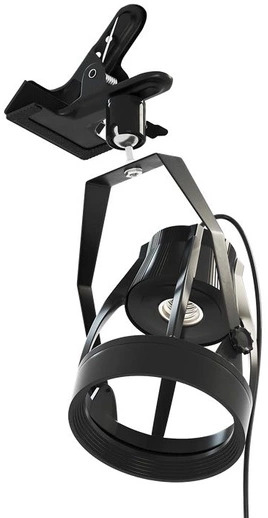 OPRAWA NA KLIPS DO ŻARÓWEK LED, GWINT E27,  KOLOR CZARNY, VERTICANA