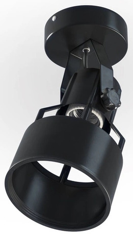 OPRAWA NA ŚCIANĘ - NATYNKOWA, DO ŻARÓWEK LED, GWINT E27,  KOLOR CZARNY, VERTICANA