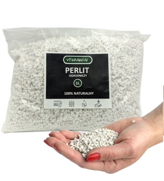 AGRO PERLIT, OPAKOWANIE 1L - napowietrza, spulchnia, podtrzymuje wilgotność (ziarno 2-6mm) 100% naturalny, ogrodniczy, do uprawy roślin VF KRK