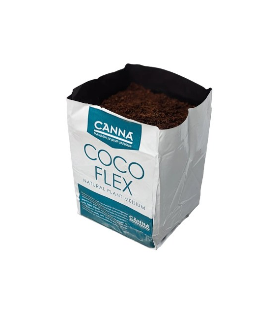 FOLIOWA DONICZKA 3,8L ZE SPECJALNYM PODŁOZEM KOKOSOWYM (PODLEJ I POSADŹ), Wymiary po rozprężeniu: 15×15×15cm, CANNA COCO FLEX