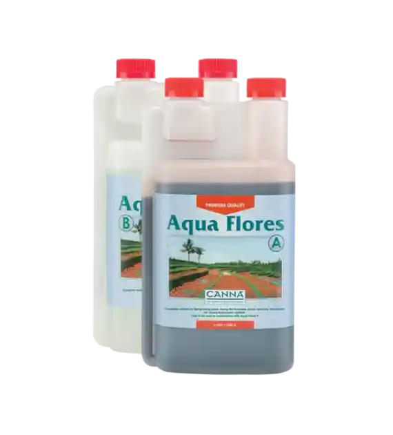 AQUA-FLORES A+B 2x0.5L/500ML, NAWÓZ DWUSKŁADNIKOWY NA KWITNIENIE DO HYDRO, CANNA