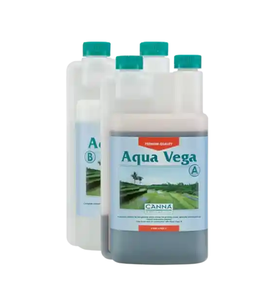 AQUA-VEGA A+B 2x0.5L/500ML, NAWÓZ DWUSKŁADNIKOWY NA WZROST DO HYDRO, CANNA