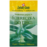 NABŁYSZCZAJĄCA ŚCIERECZKA DO LIŚCI, 3w1: czyści – nawozi – nabłyszcza, ZIELONY DOM