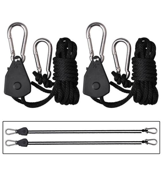 WIESZAKI DO LAMP I FILTRÓW Z REGULACJĄ WYSOKOŚCI, UDŹWIG 68kg, KLP. 2szt, Rope Ratchet, Light Hanger, Pro Hanger, RoyalRoom