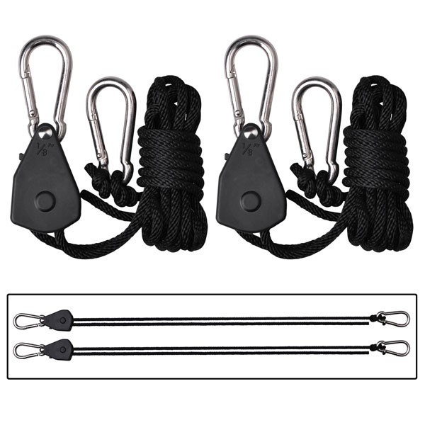 WIESZAKI DO LAMP I FILTRÓW Z REGULACJĄ WYSOKOŚCI, UDŹWIG 68kg, KLP. 2szt, Rope Ratchet, Light Hanger, Pro Hanger, RoyalRoom