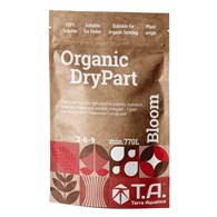 ORGANIC DryPart BLOOM 100g, NOWOCZESNY NAWÓZ ORGANICZNY NA KWITNIENIE W PROSZKU (WYSTARCZA NA MIN. 40L), NPK 3-6-9, TERRA AQUATICA - GHE