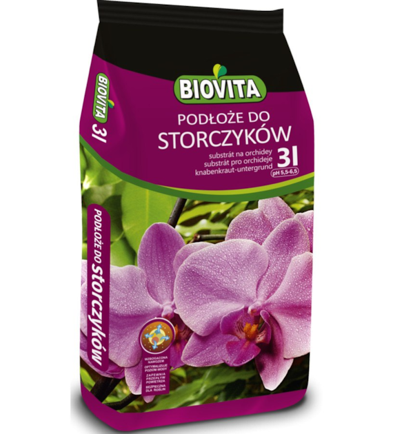 PODŁOŻE DO STORCZYKÓW i ORCHIDEI 3L, (pH 5,5-6,5) BIOVITA