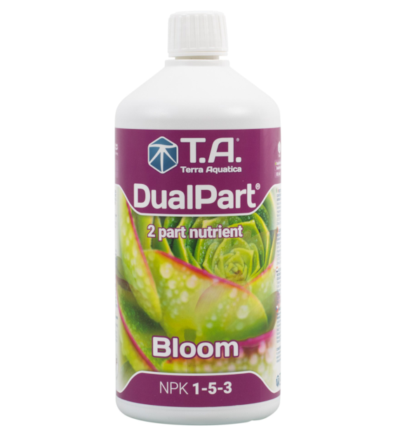 DUAL PART BLOOM, FLORA DUO, 1L, NAWÓZ NA KWITNIENIE DO WODY MIĘKKIEJ I TWARDEJ, TERRA AQUATICA - GHE