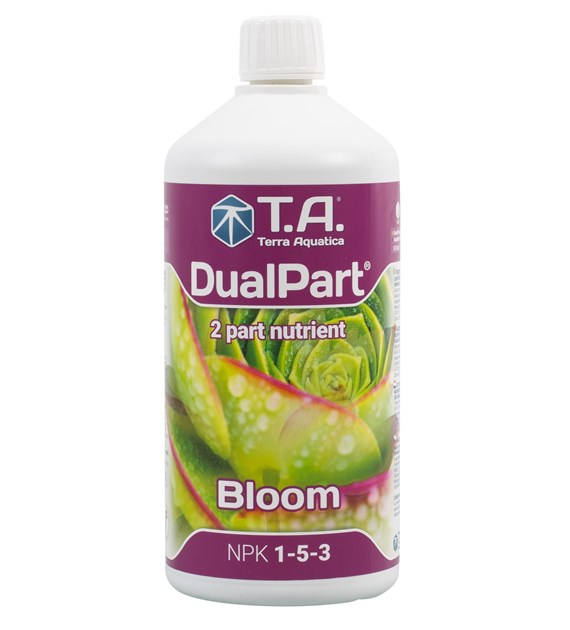 DUAL PART BLOOM, FLORA DUO, 1L, NAWÓZ NA KWITNIENIE DO WODY MIĘKKIEJ I TWARDEJ, TERRA AQUATICA - GHE