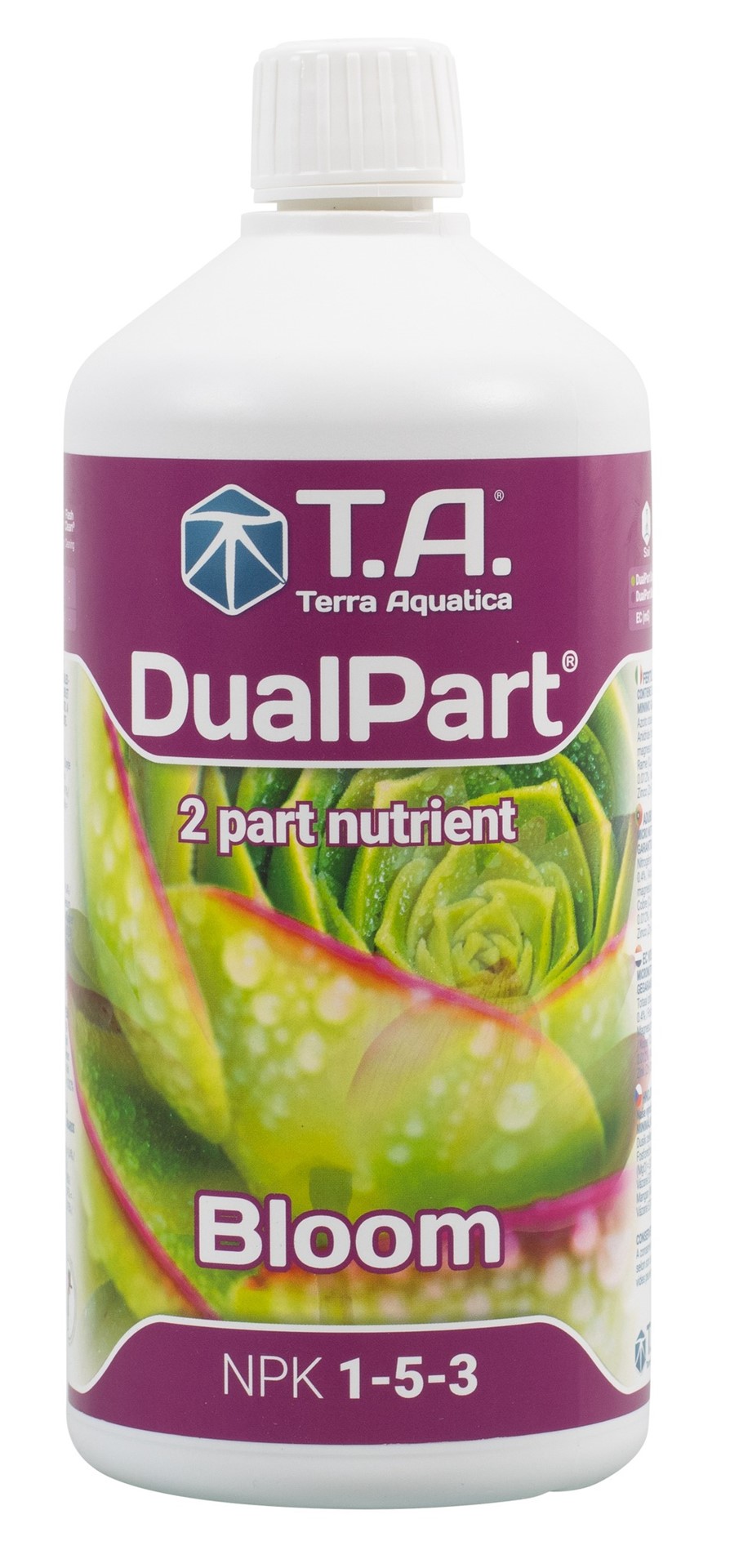 DUAL PART BLOOM, FLORA DUO, 1L, NAWÓZ NA KWITNIENIE DO WODY MIĘKKIEJ I TWARDEJ, TERRA AQUATICA - GHE