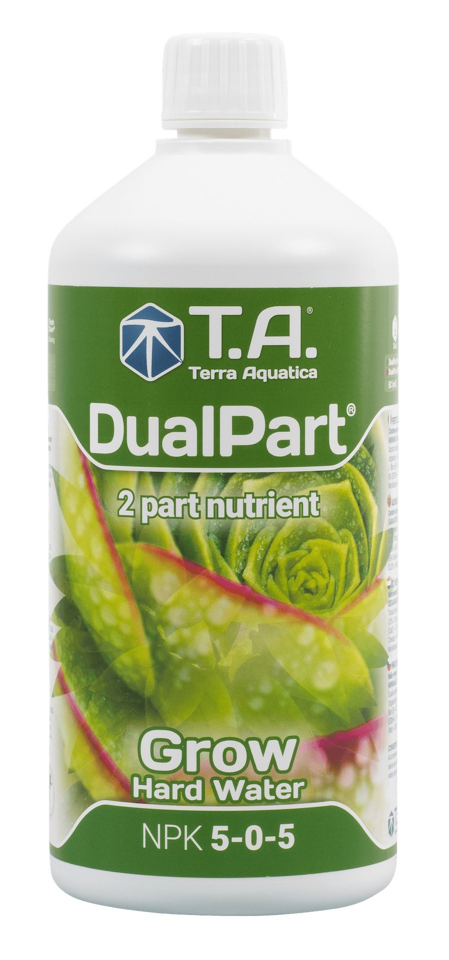 DUAL PART,  FLORA DUO GROW HARD, 1L, NAWÓZ NA WZROST DO WODY TWARDEJ, TERRA AQUATICA - GHE