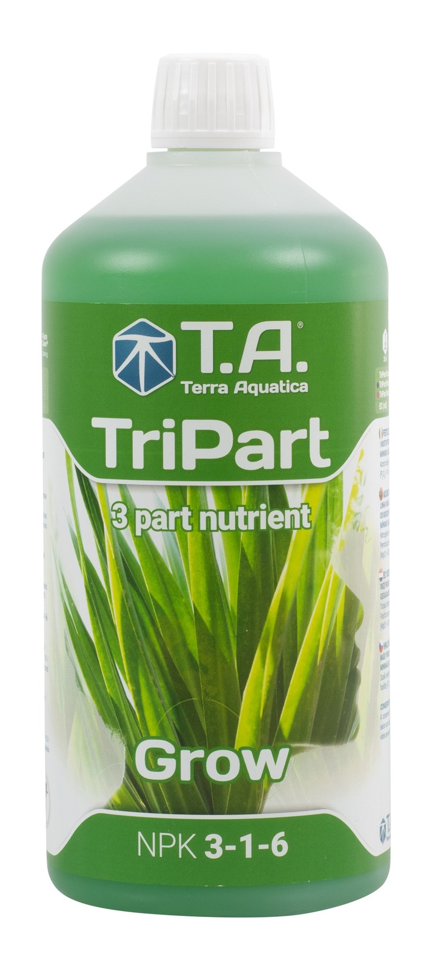 TRI PART GROW, FLORA GRO,  1L, NAWÓZ NA WZROST, TERRA AQUATICA - GHE