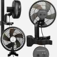 NOWOCZESNY I CICHY WENTYLATOR MIESZAJĄCY Z KLIPSEM MONTAŻOWYM, 15CM / 9W – OSCYLACYJNY, 10-STOPNIOWA REGULACJA, 544 M/H, USB, GOODFAN