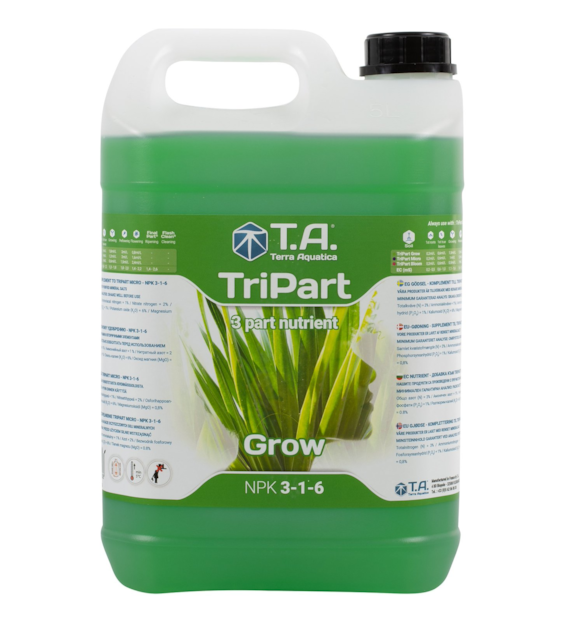TRI PART GROW, FLORA GRO,  5L, NAWÓZ NA WZROST, TERRA AQUATICA - GHE