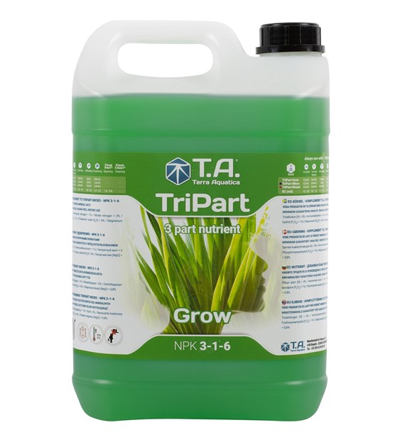 TRI PART GROW, FLORA GRO,  5L, NAWÓZ NA WZROST, TERRA AQUATICA - GHE