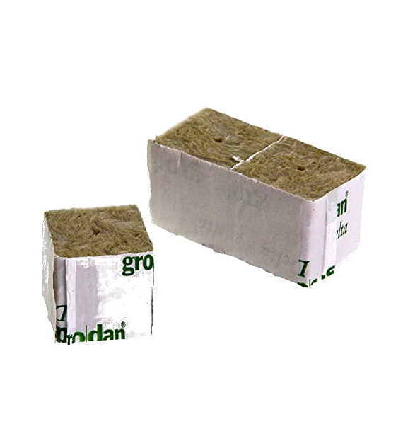 WEŁNA MINERLANA GRODAN Z MAŁYM OTWOREM, 4x4x4cm-15szt