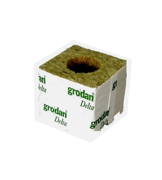 WEŁNA MINERLANA GRODAN  7.5x7.5x6.5cm Z OTWOREM fi42/h40mm