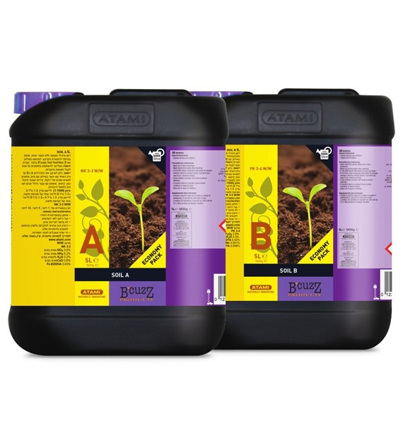 B'CUZZ SOIL A+B 2x5L, NAWÓZ NA WZROST I KWITNIENIE, ATAMI