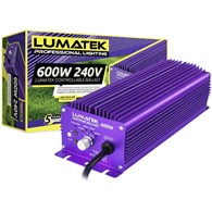 !-ZASILACZ DO LAMP HPS i MH 600W, ELEKTRONICZNY,  Z REGULACJĄ MOCY, LUMATEK, SUPER LUMEN, CONTROLLABLE BALLAST