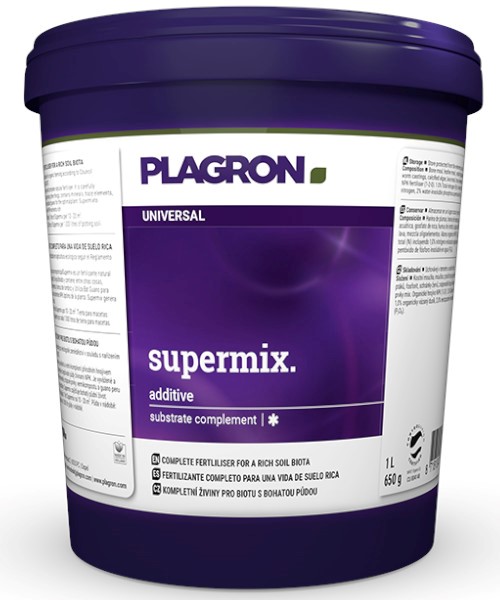 SUPERMIX 1L,  NATURALNY WZMACNIACZ GLEBY W PROSZU, NPK 1-2-0, PLAGRON, premix